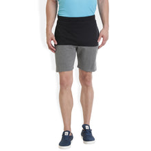 Rocx Men's Black and Dark Grey Colour Shorts