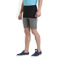 Rocx Men's Black and Dark Grey Colour Shorts
