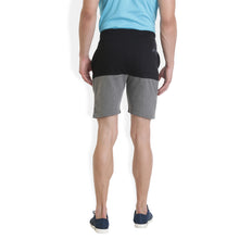 Rocx Men's Black and Dark Grey Colour Shorts
