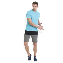 Rocx Men's Black and Dark Grey Colour Shorts