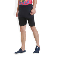 Rocx Men's Navy Blue and Black Colour Shorts