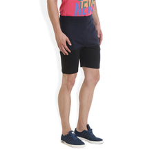 Rocx Men's Navy Blue and Black Colour Shorts