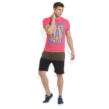 Rocx Men's Olive Green and Black Colour Shorts