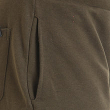 Rocx Men's Olive Green and Black Colour Shorts