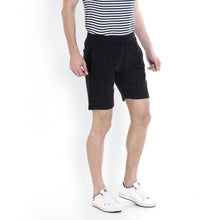 Rocx Men'S Black Neppy Milange Cotton Short
