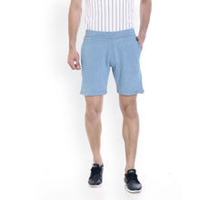Rocx Men'S Sky Blue Milange Cotton Short