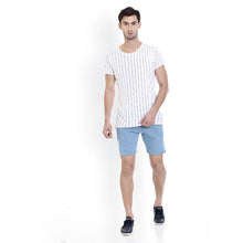 Rocx Men'S Sky Blue Milange Cotton Short