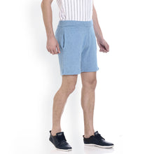 Rocx Men'S Sky Blue Milange Cotton Short
