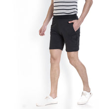 Rocx Men'S Black Milange Cotton Short