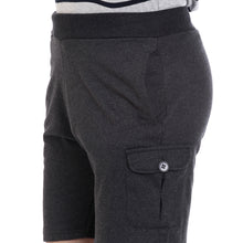 Rocx Men'S Black Milange Cotton Short