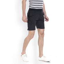 Rocx Men'S Black Milange Cotton Short