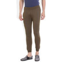 Rocx Men Cotton Olive Green Track Pant
