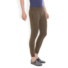 Rocx Men Cotton Olive Green Track Pant