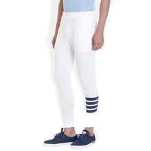 ROCX Mens White Color track pant with  bottom Striped print
