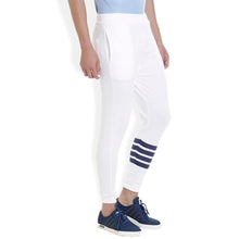 ROCX Mens White Color track pant with  bottom Striped print