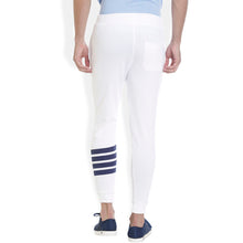 ROCX Mens White Color track pant with  bottom Striped print