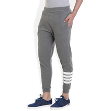ROCX Mens Dark Grey Color track pant with  bottom Striped print
