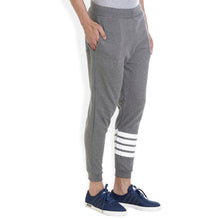 ROCX Mens Dark Grey Color track pant with  bottom Striped print