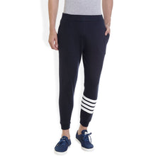 ROCX Mens Dark blue Color track pant with  bottom Striped print