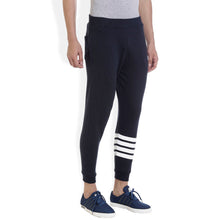 ROCX Mens Dark blue Color track pant with  bottom Striped print