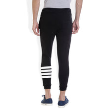 ROCX Mens Black Color track pant with  bottom Striped print