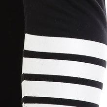 ROCX Mens Black Color track pant with  bottom Striped print
