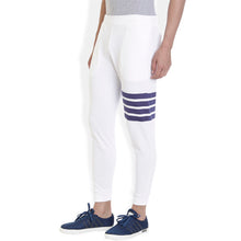ROCX Mens White Color track pant with  Thi Striped print