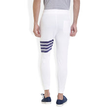 ROCX Mens White Color track pant with  Thi Striped print