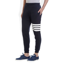 ROCX Mens Dark blue Color track pant with  Thi Striped print