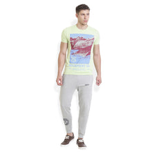 Rocx Men's Light Grey Skull Printed Track Pant