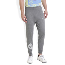 Rocx Men's Dark Grey Skull Printed Track Pant
