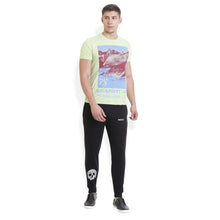 Rocx Men's Black Skull Printed Track Pant