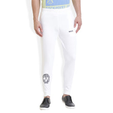 Rocx Men's Olive Green Skull Printed Track Pant