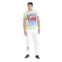 Rocx Men's Olive Green Skull Printed Track Pant