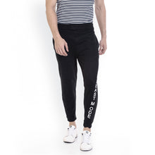 Rocx Men's Black Colour Printed Trackpant