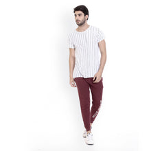 Rocx Men's Maroon Colour Printed Trackpant