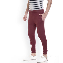 Rocx Men's Maroon Colour Printed Trackpant