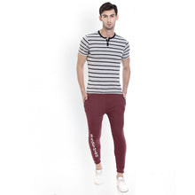 Rocx Men's Maroon Colour Printed Trackpant