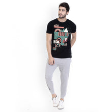 Rocx Men's Grey Colour Printed Trackpant