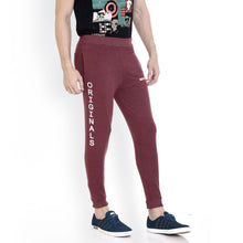 Rocx Men's Maroon Colour Printed Trackpant