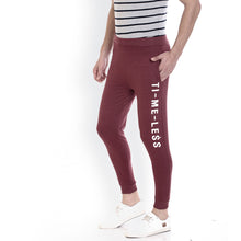 Rocx Men's Maroon Colour Printed Trackpant