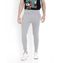 Rocx Men's Grey Colour Contrast Strap Trackpant