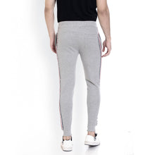 Rocx Men's Grey Colour Contrast Strap Trackpant