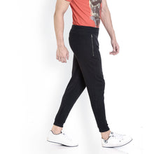 Rocx Men's Black Colour Pocket Zipper Trackpant