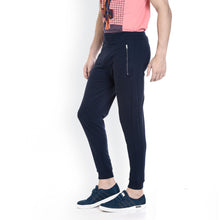 Rocx Men's Blue Colour Pocket Zipper Trackpant