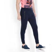 Rocx Men's Blue Colour Pocket Zipper Trackpant