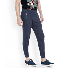 Rocx Men's Blue Colour Pocket Zipper Trackpant