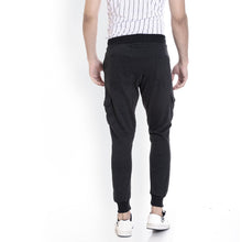 Rocx Men's Black Colour Cargo Trackpant