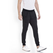 Rocx Men's Black Colour Cargo Trackpant