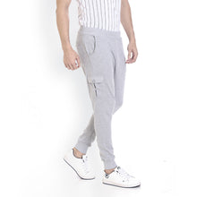Rocx Men's Grey Colour Cargo Trackpant